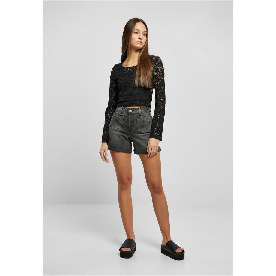 URBAN CLASSICS Blouse Dentelle Manches Longues  