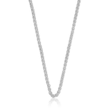 Collier Zopf Weissgold 750, 3.3mm, 55cm