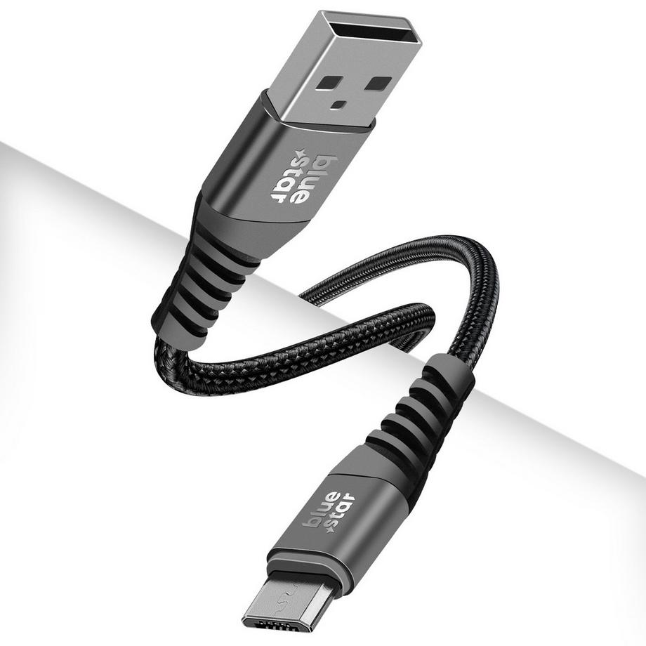 BLUE STAR  USB / Micro-USB Kabel Blue Star Schwarz 