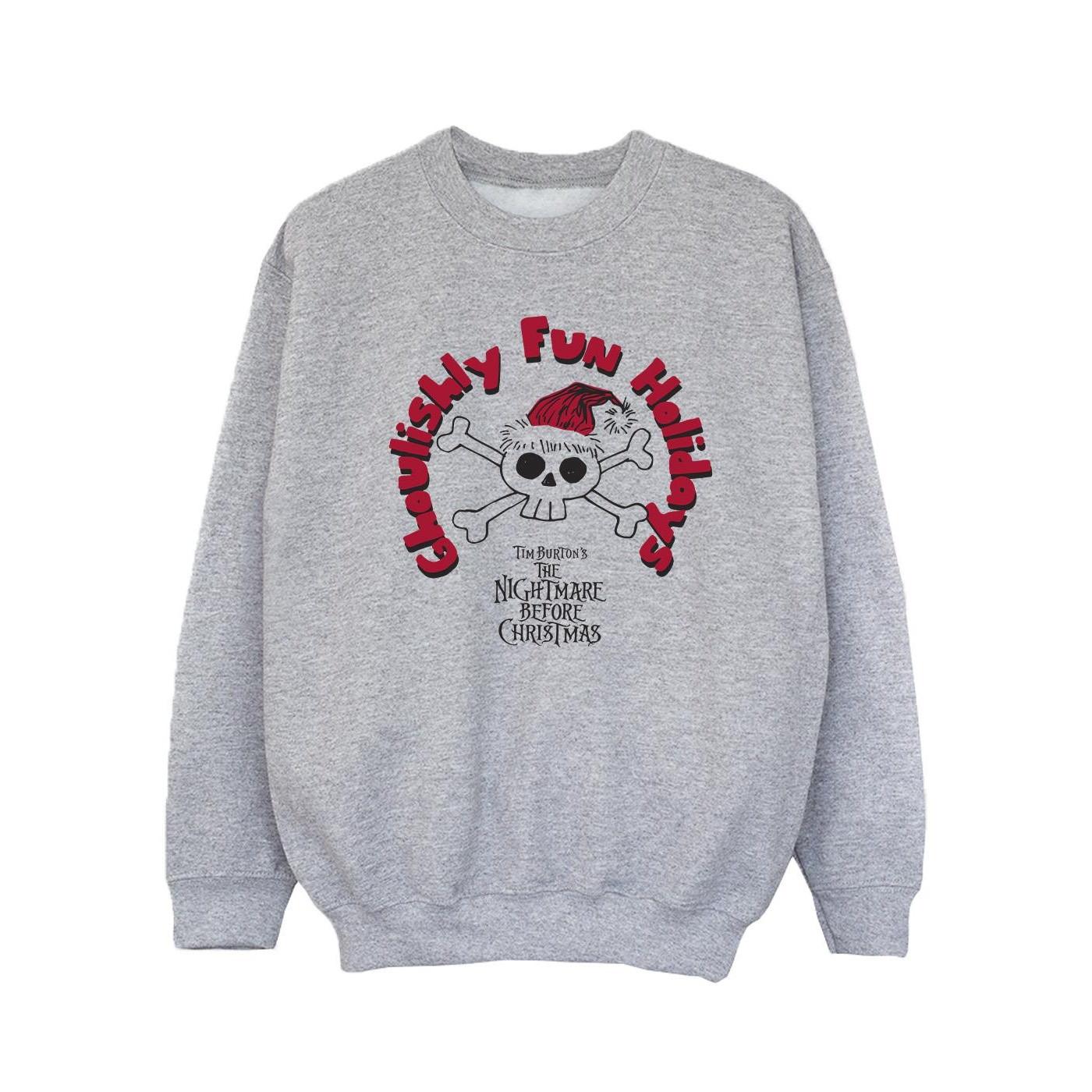 Disney  The Nightmare Before Christmas Ghoulishly Fun Holidays Sweatshirt 