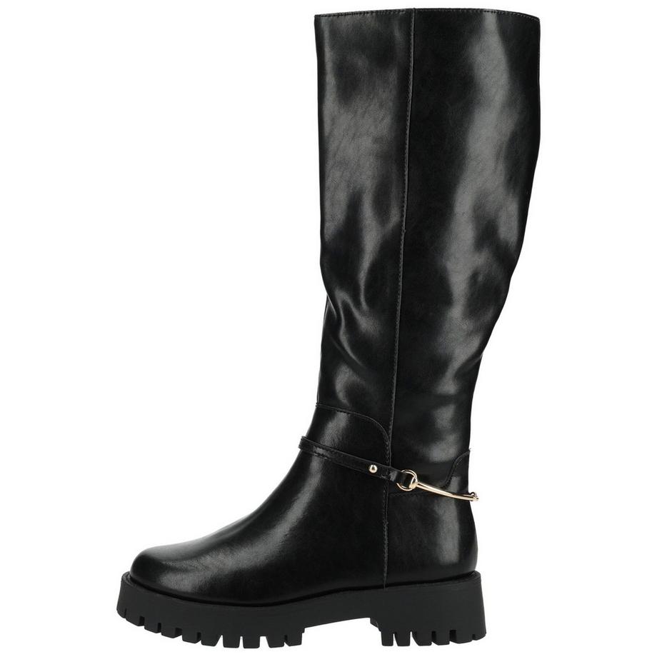 STEVE MADDEN Knielange Stiefel mit massiver Sohle und Riemen-Detail  