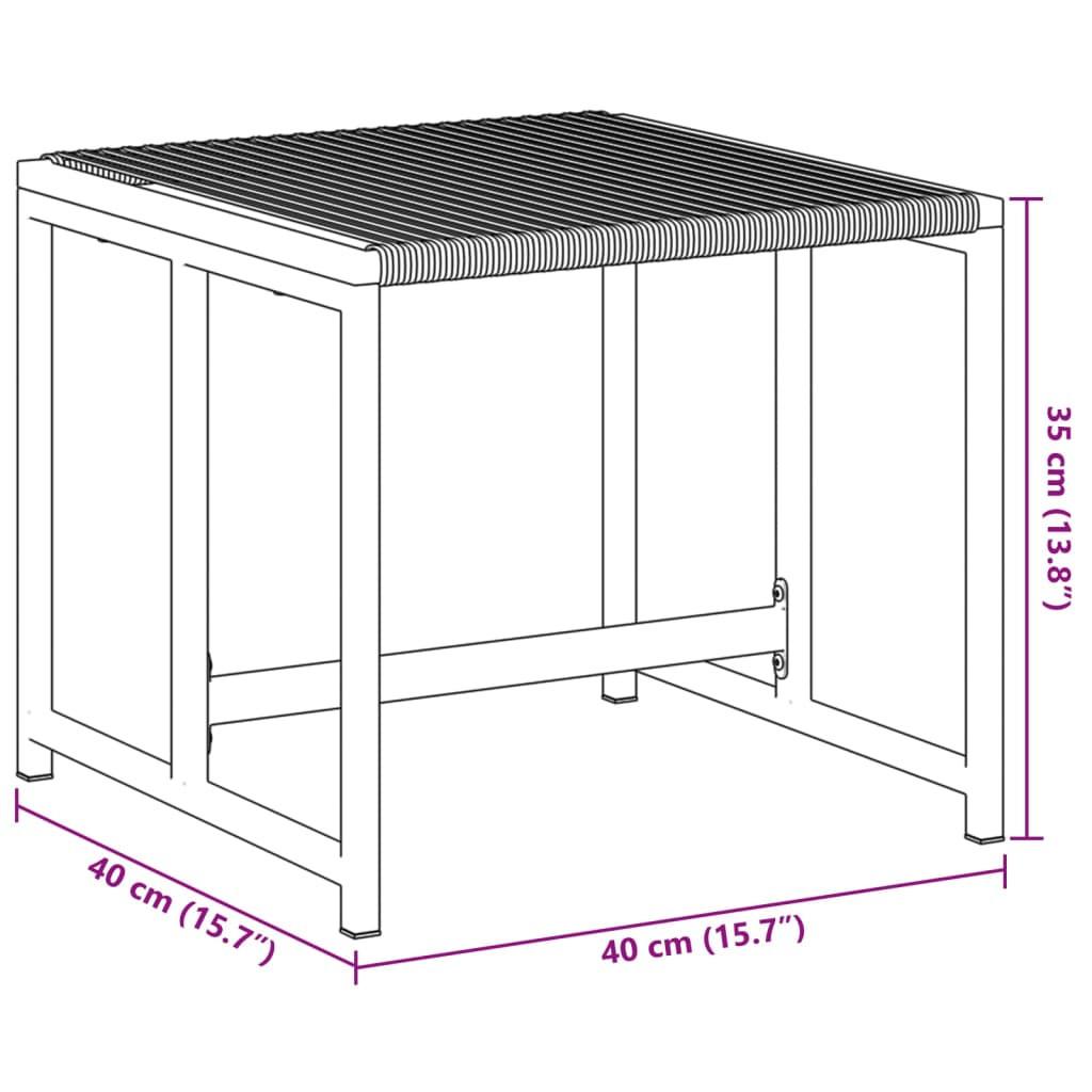 VidaXL  Gartenhocker poly-rattan 