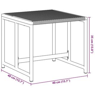 VidaXL  sgabello da giardino Polirattan 