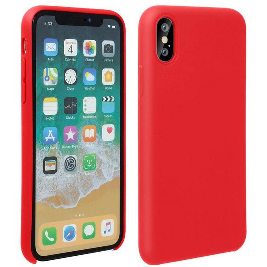 Avizar  Soft Touch Hülle iPhone X/XS Rot 