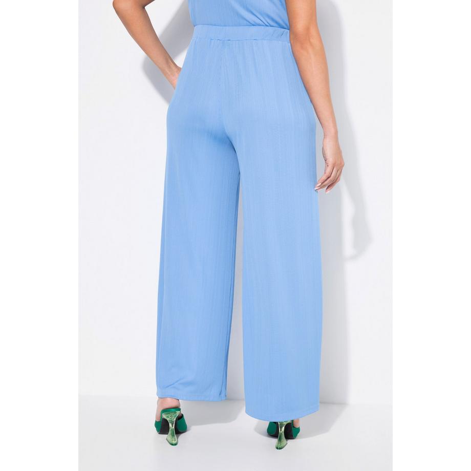 Ulla Popken Pantaloni Mary gamba larga jersey a costine  