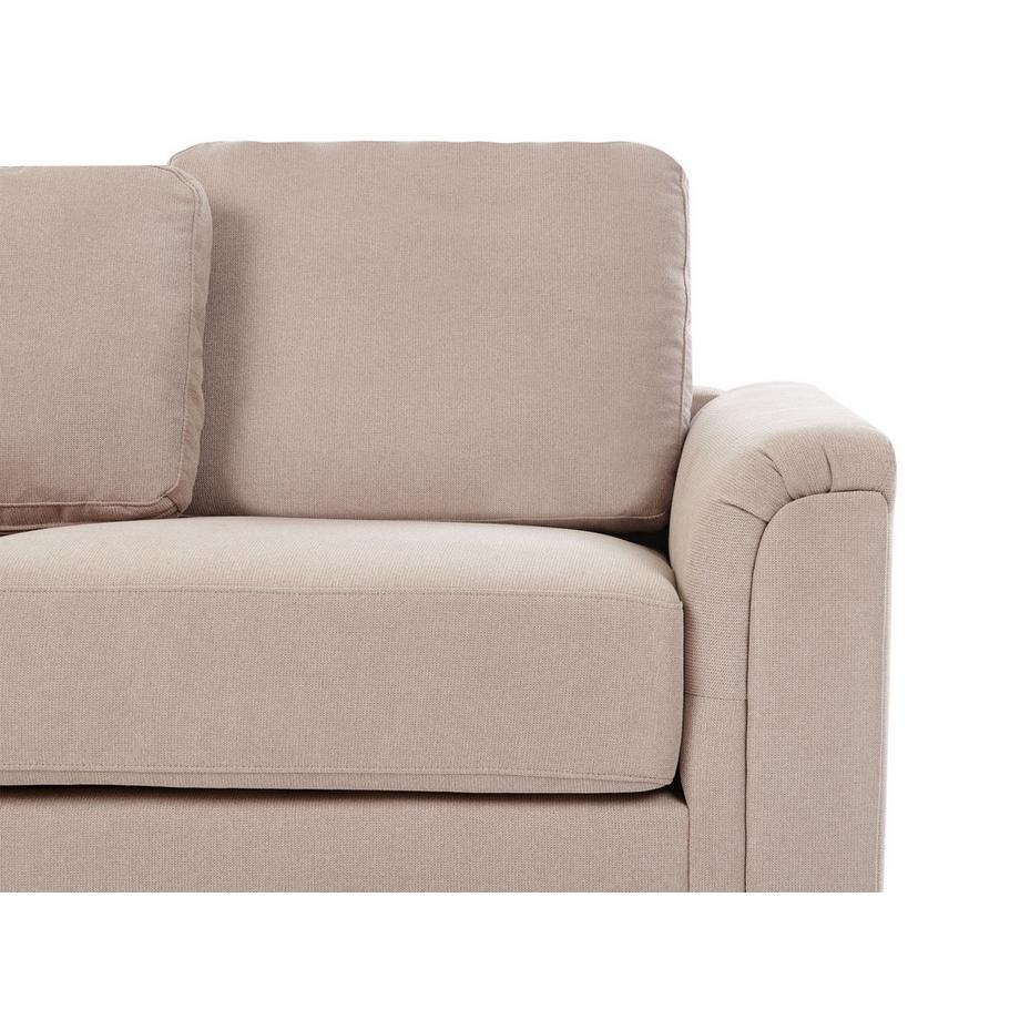 Beliani Divano angolare versione destra en Tessuto Classico KOHLO  