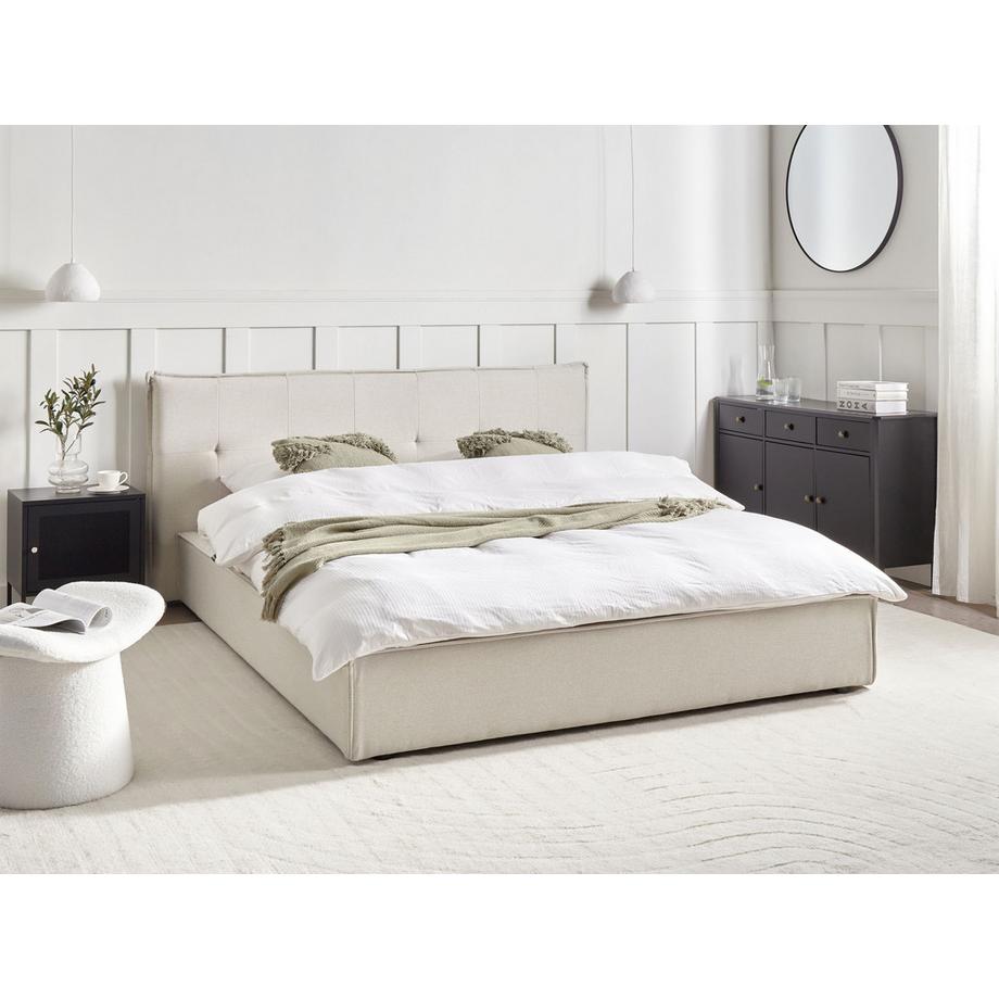 Beliani Letto en Lino sintetico  LESTRE  