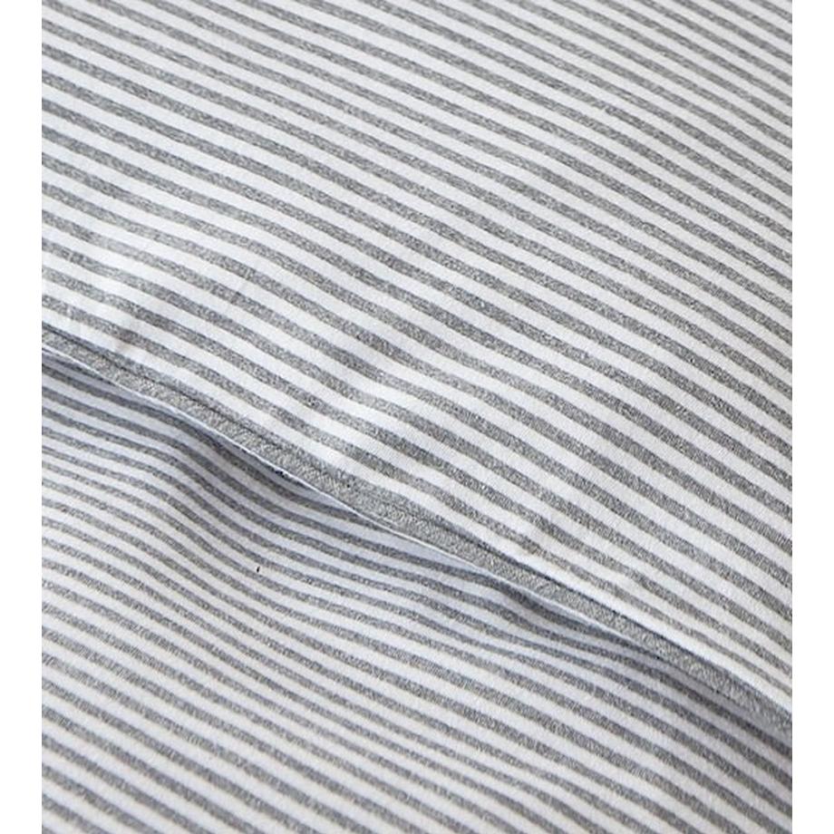 Living Home Taie d'oreiller rayée en jersey mélangé  