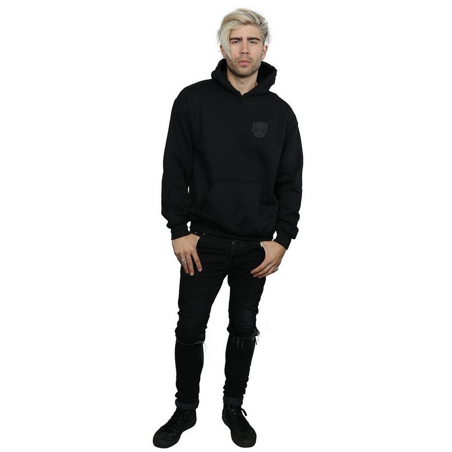 MARVEL Black On Black Felpa con Cappuccio  