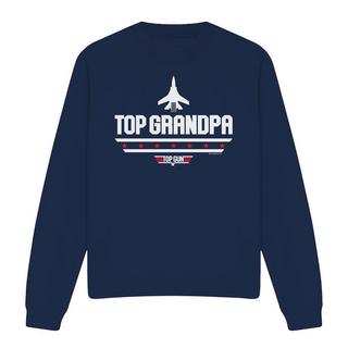 Top Gun Top Grandpa Felpa Girocollo  