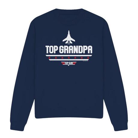 Top Gun Top Grandpa Felpa Girocollo  