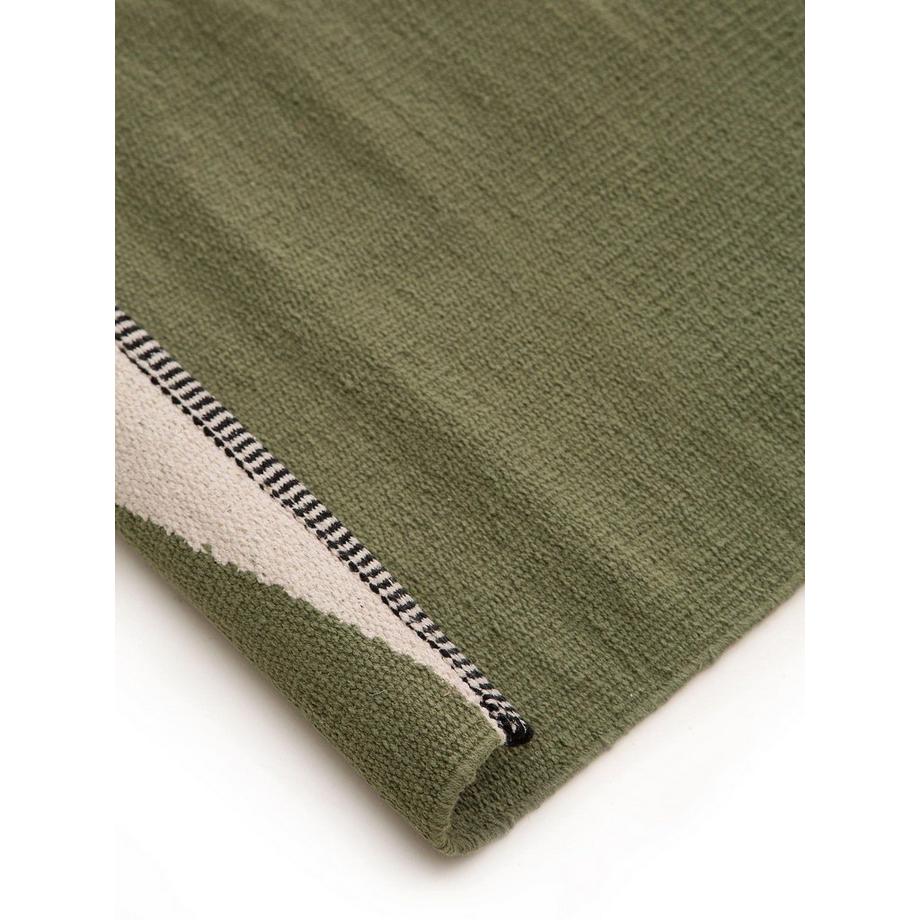 Benuta Tappeto di cotone Lenny Verde  