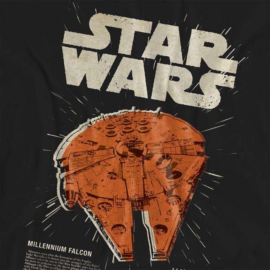 STAR WARS Maglietta Retro Millenium Falcon  