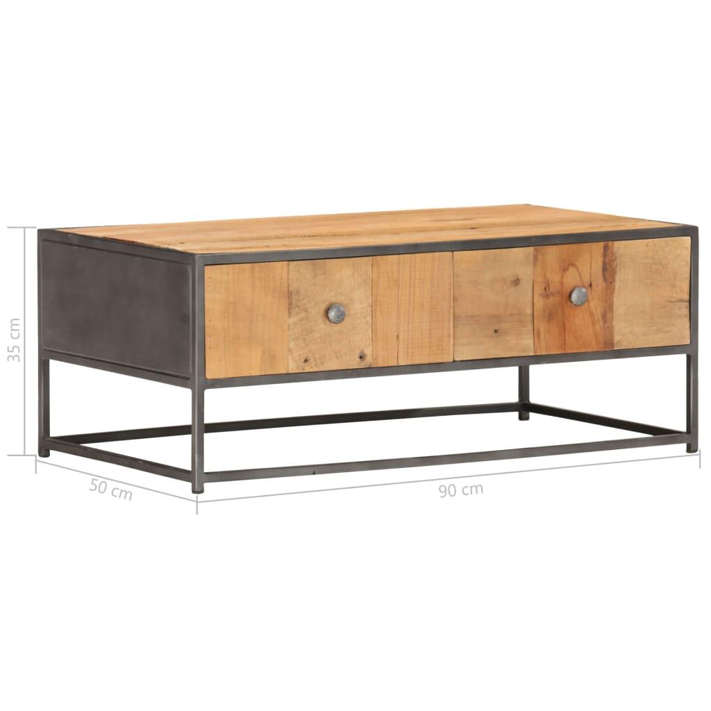 VidaXL Table basse bois de récupération  