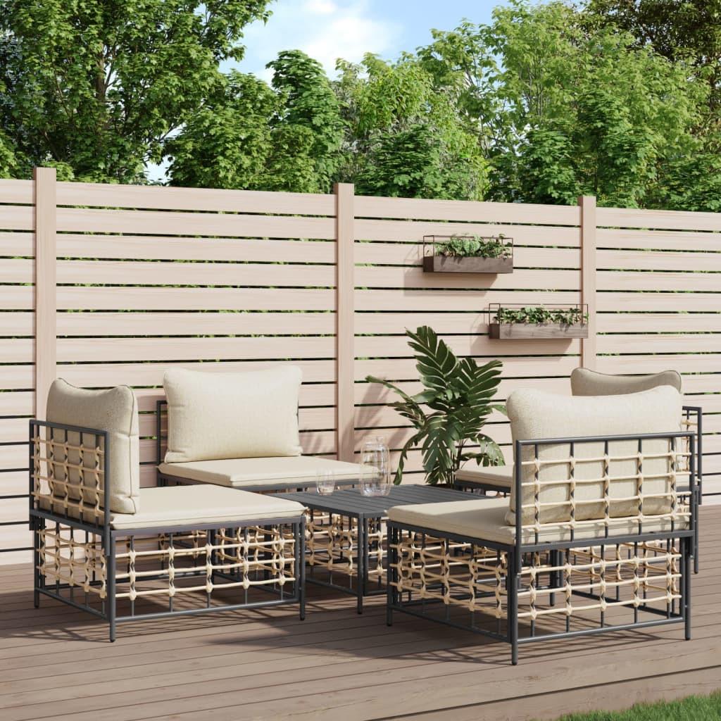 VidaXL Garten lounge set poly-rattan  