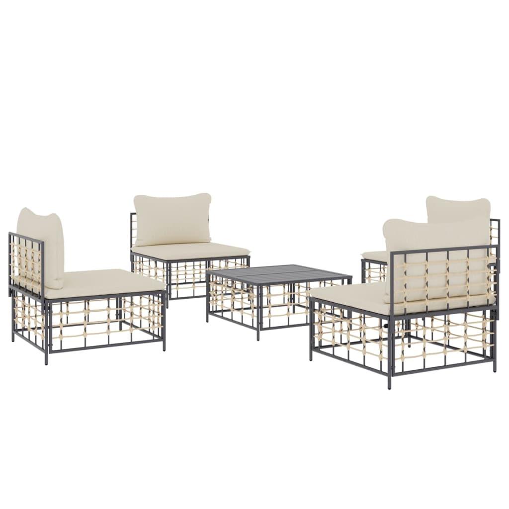 VidaXL Garten lounge set poly-rattan  