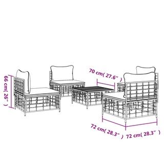 VidaXL Garten lounge set poly-rattan  