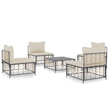 Garten lounge set poly-rattan