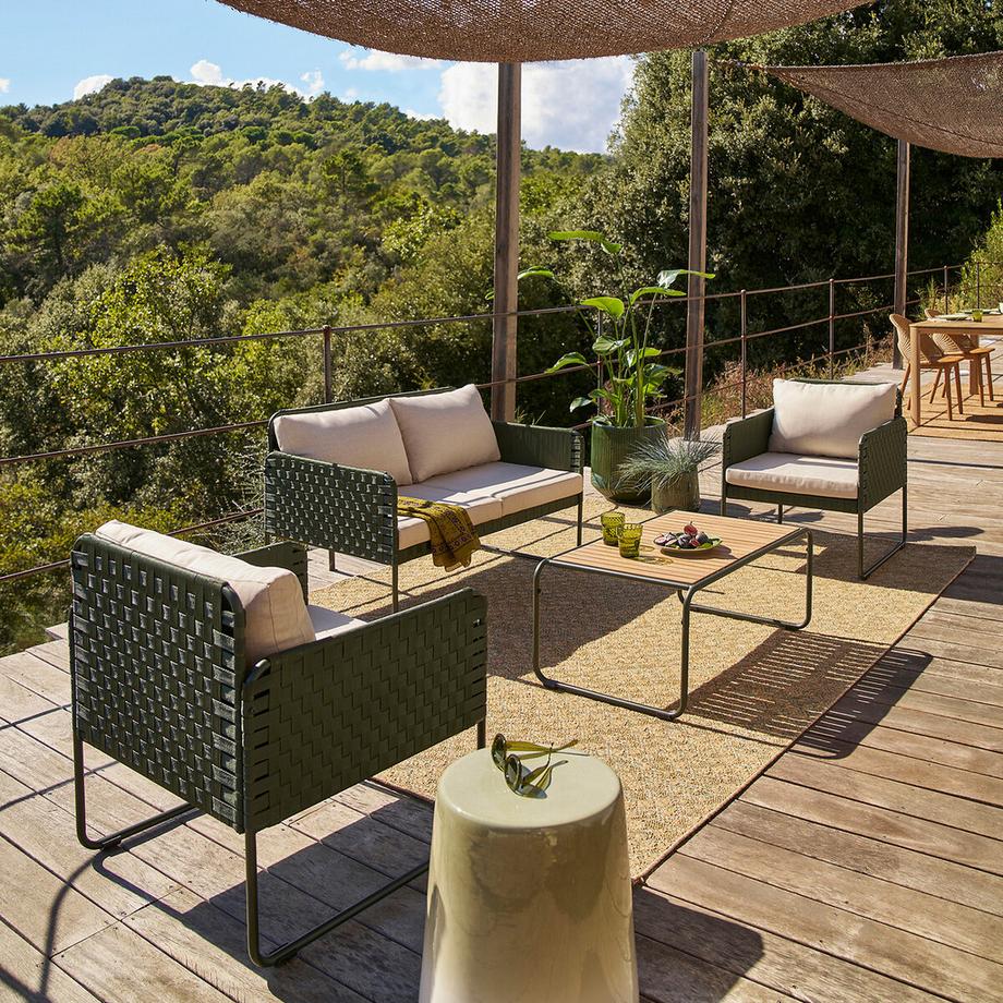 La Redoute Intérieurs Übertopf aus glasierter Terrakotta  