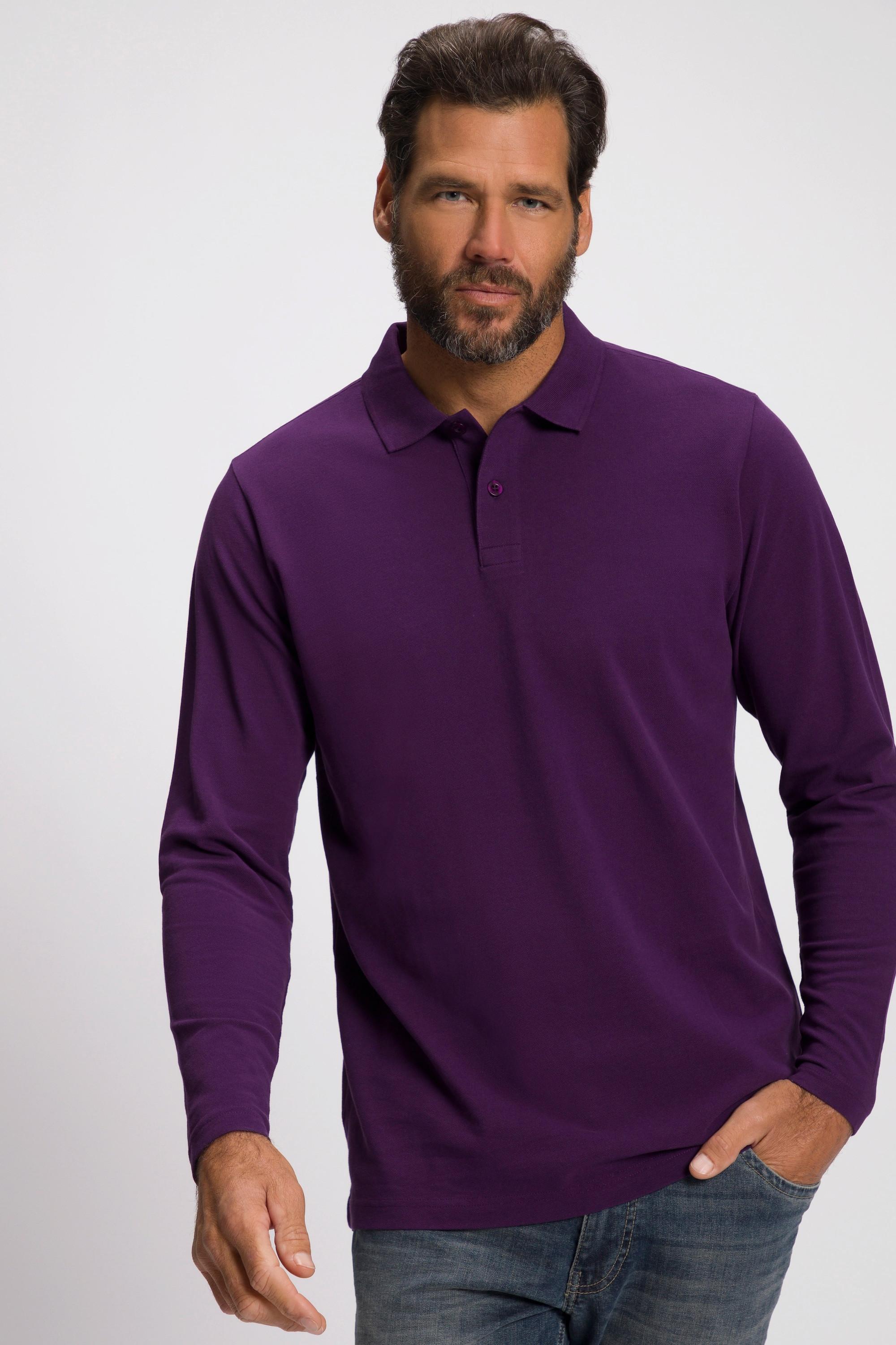 JP1880  Poloshirt, Basic, Langarm, Piqué 