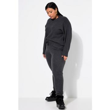 Pantaloni di maglia dal taglio dritto con cintura elastica