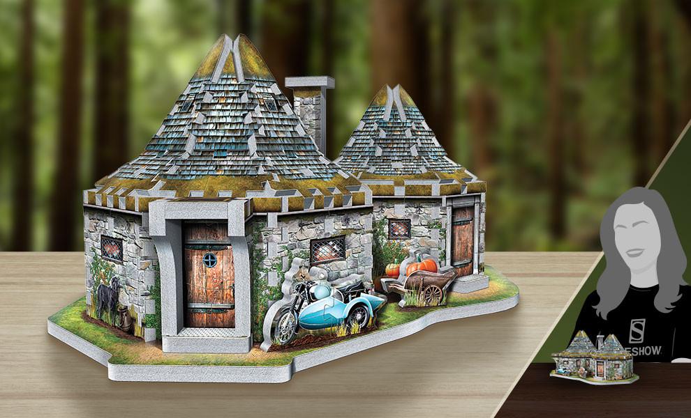 Wrebbit 3D PUZZLE  Puzzle - 3D - Casse tête/Réflexion - Indépendant de la langue - Harry Potter - Hutte d’Hagrid 