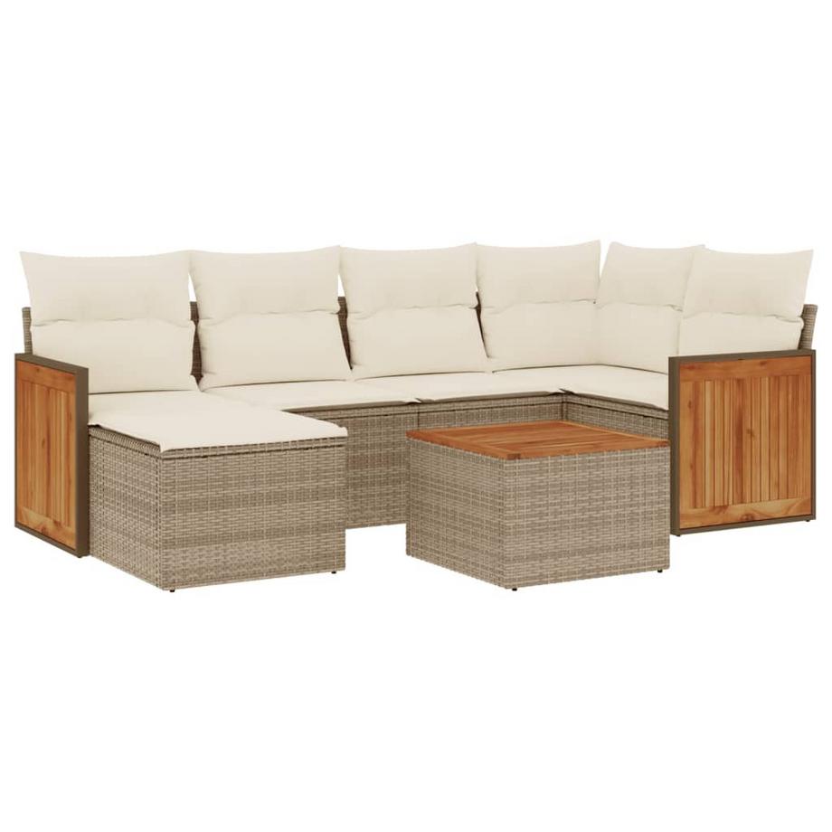 set divano da giardino Polirattan