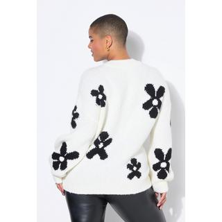 Studio Untold Oversized Fancystrick Pullover Flowers  