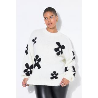 Studio Untold Oversized Fancystrick Pullover Flowers  