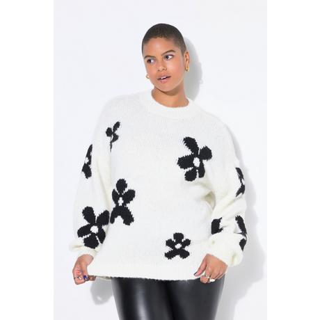 Studio Untold Oversized Fancystrick Pullover Flowers  