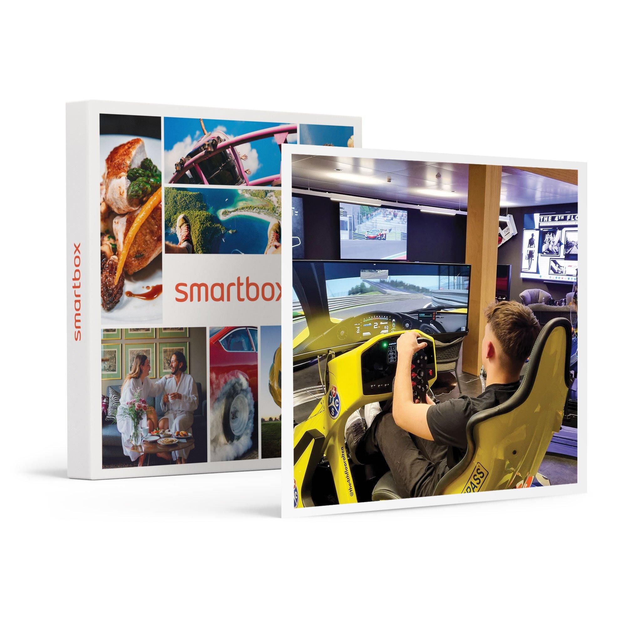 Smartbox  2 adrenalinici giri su simulatore di guida Formula o GT per 2 persone - Cofanetto regalo 