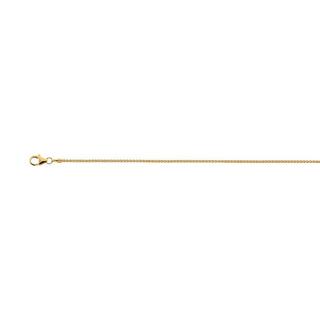 MUAU Schmuck  Collier Zopf Gelbgold 750, 1.3mm, 45cm 