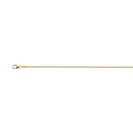 MUAU Schmuck  Collier Zopf Gelbgold 750, 1.3mm, 45cm 