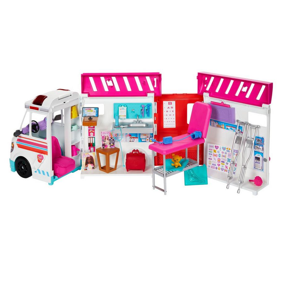 Barbie  Fahrzeuge 2-in-1 Krankenwagen Spielset 