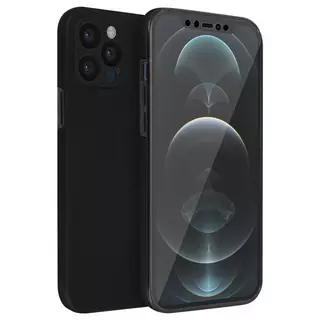 Avizar  Coque iPhone 12 Pro Max Intégrale Noir 