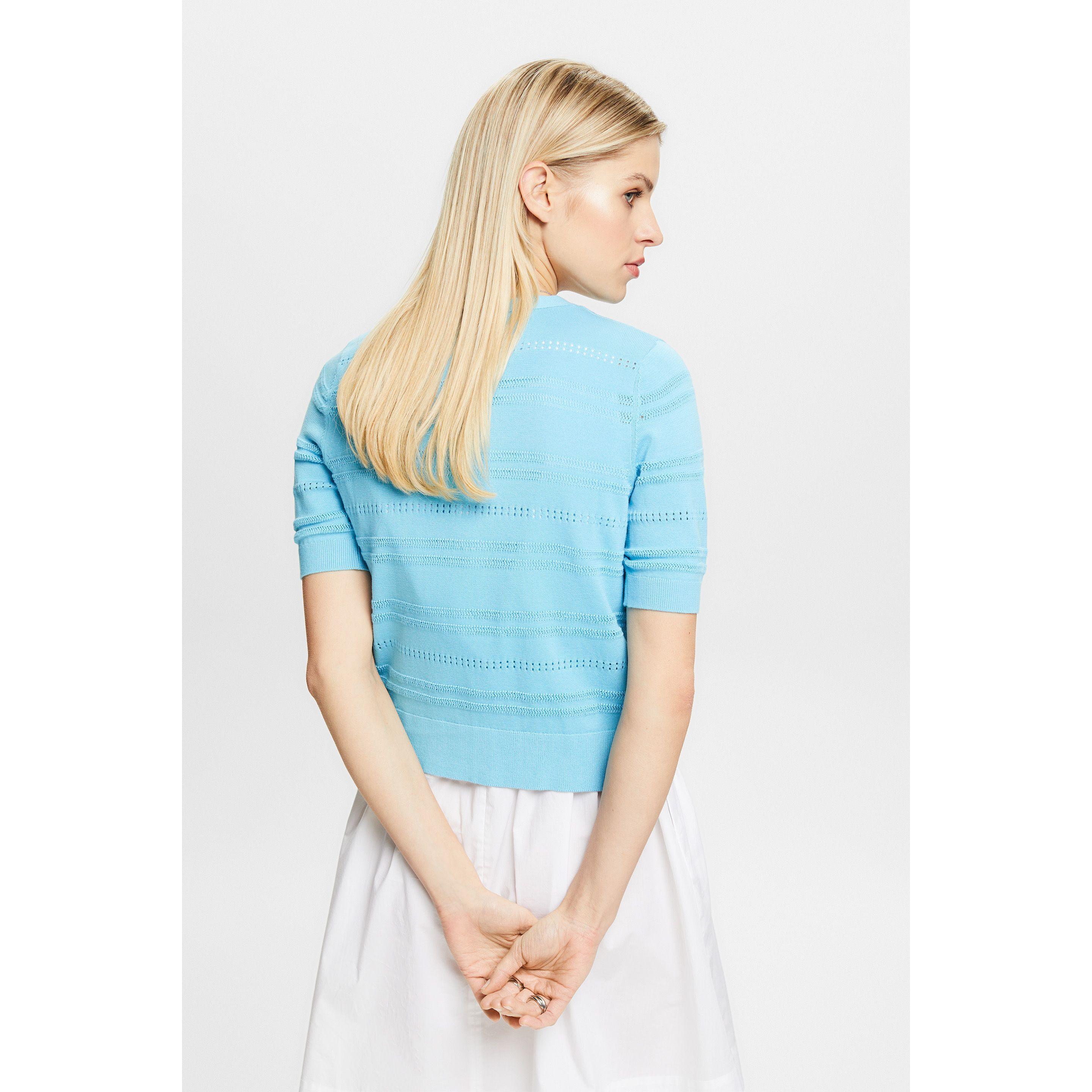 ESPRIT Kurzarm Regular Fit Strickjacke  