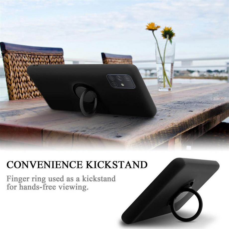 Cadorabo  Hülle für Samsung Galaxy A71 4G TPU Silikon mit Ring Liquid 