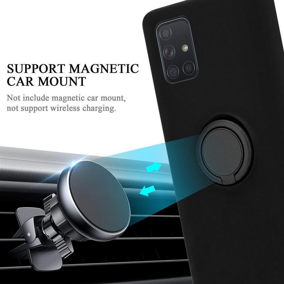 Cadorabo  Hülle für Samsung Galaxy A71 4G TPU Silikon mit Ring Liquid 