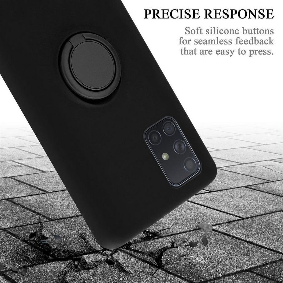 Cadorabo  Hülle für Samsung Galaxy A71 4G TPU Silikon mit Ring Liquid 