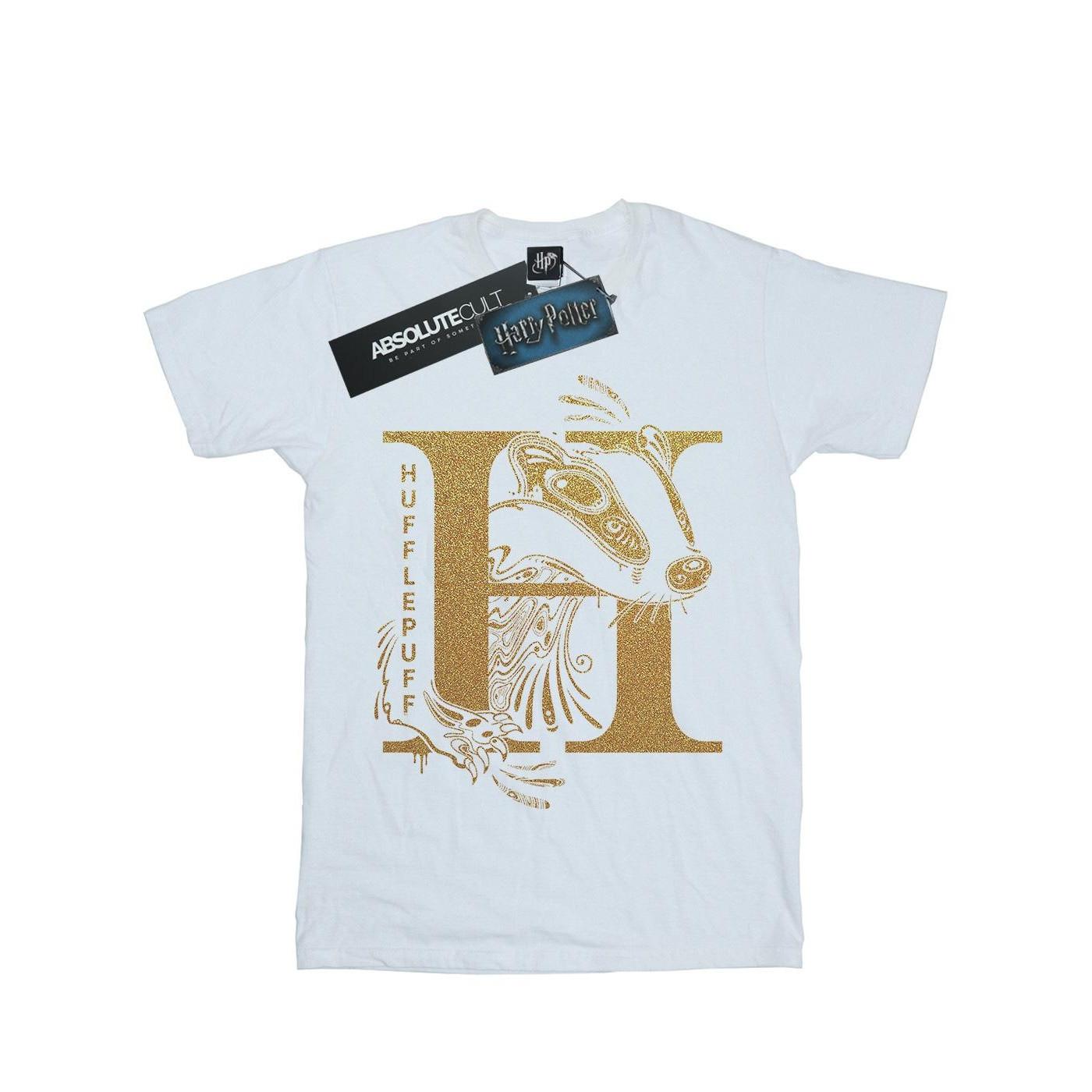 Harry Potter Hufflepuff Bedrucktes Kurzarm T-Shirt  