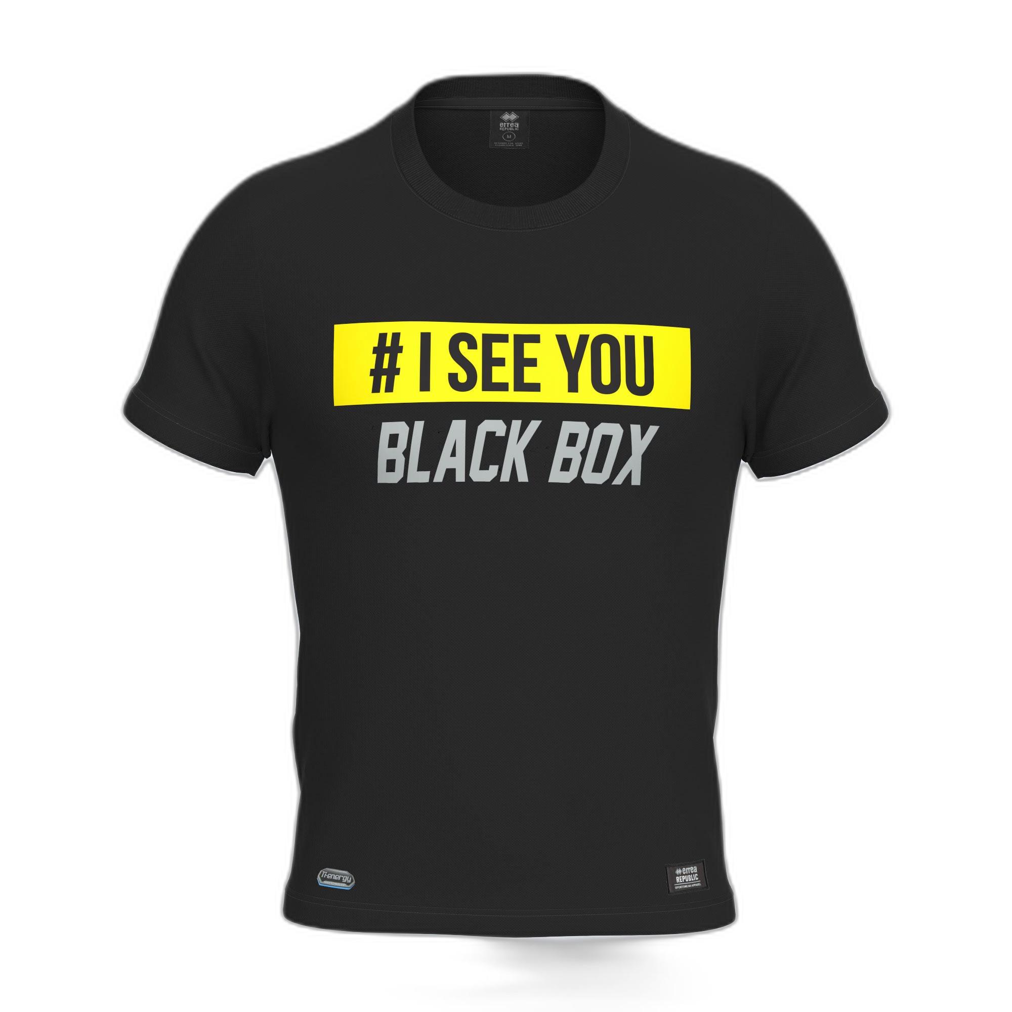 errea I See You Black Box Print T-Shirt  