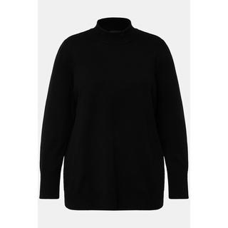 Ulla Popken  Pullover, Stehkragen, Langarm, Rippbündchen 