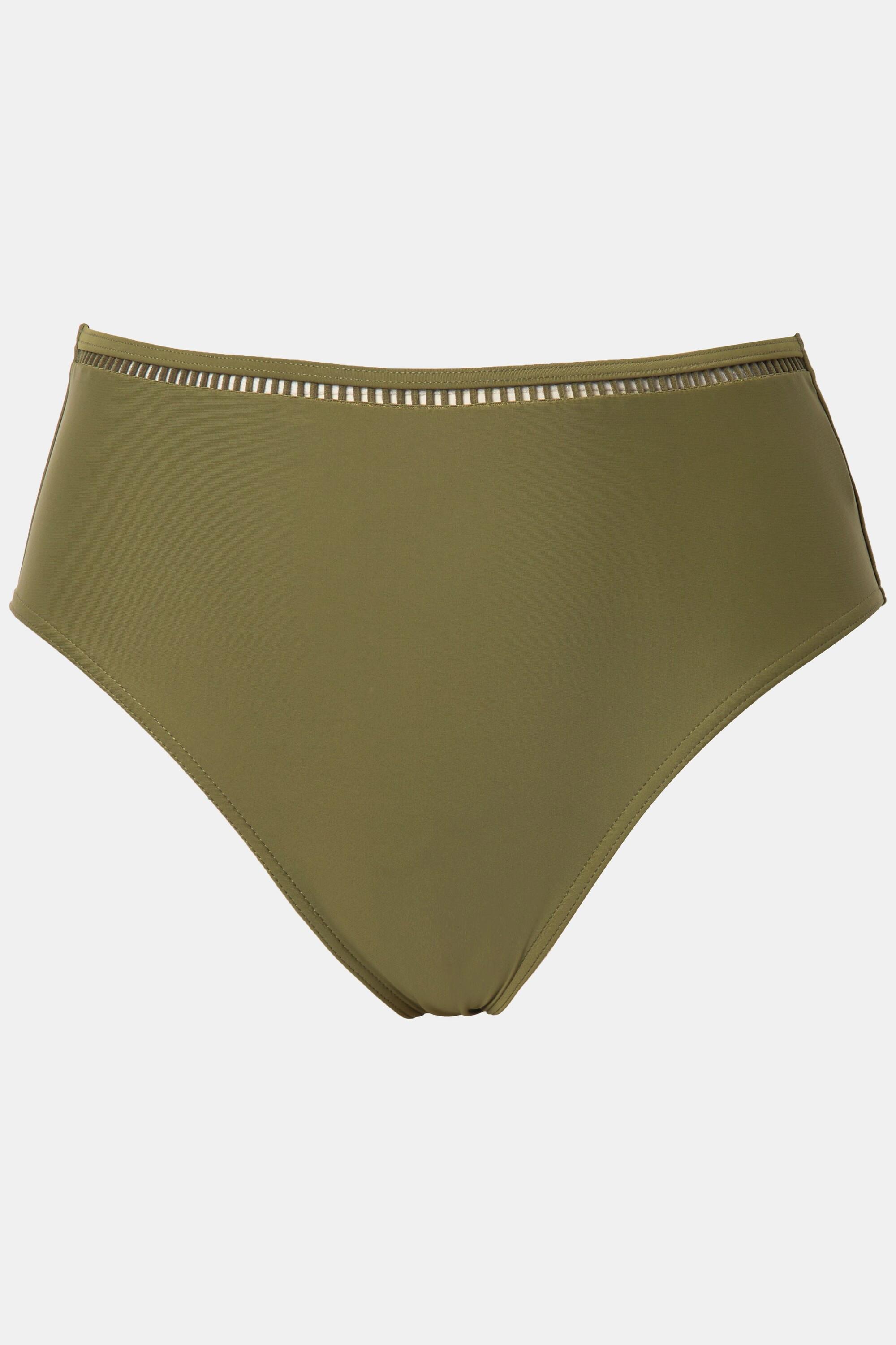 Studio Untold Slip bikini vita alta bordo a griglia  