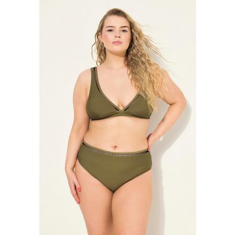Studio Untold Slip bikini vita alta bordo a griglia  