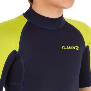 OLAIAN  Combinaison shorty surf 100 enfant néoprène 