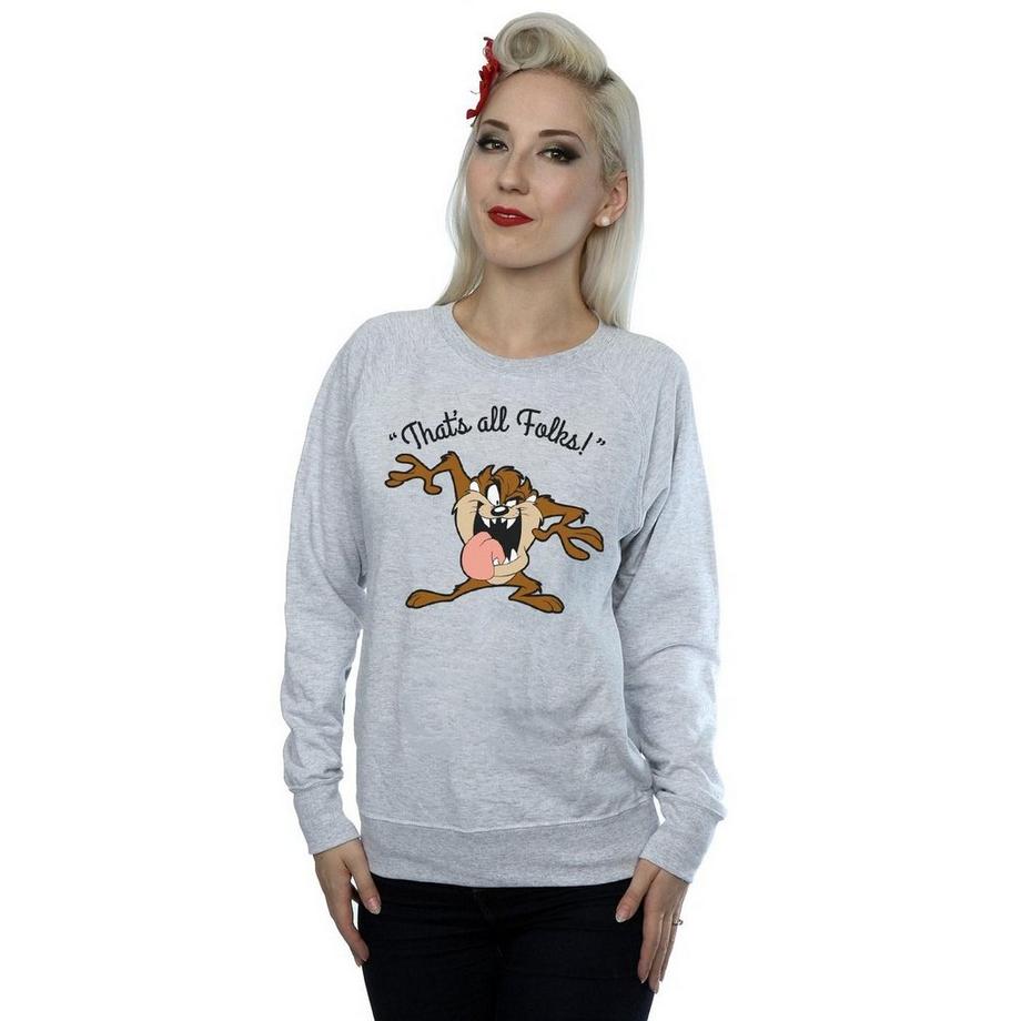 LOONEY TUNES That's All Folks Tasmanian Devil Sweatshirt  