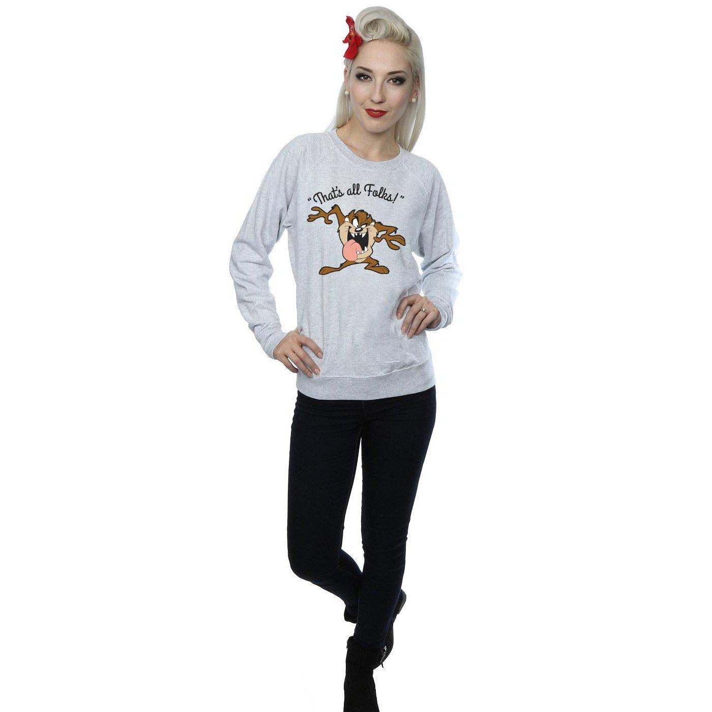 LOONEY TUNES That's All Folks Tasmanian Devil Sweatshirt  
