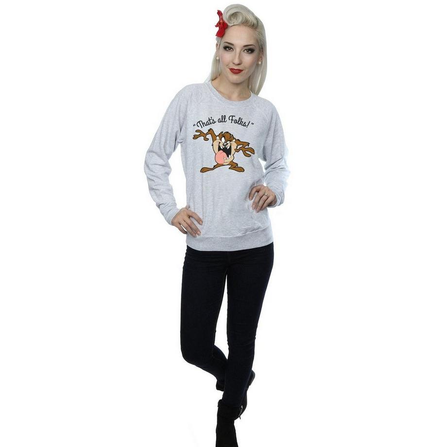 LOONEY TUNES That's All Folks Tasmanian Devil Sweatshirt  