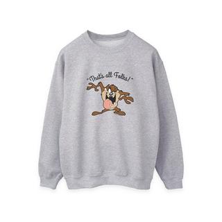 LOONEY TUNES That's All Folks Tasmanian Devil Sweatshirt  