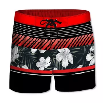 Pantaloncini da bagno corti con mezzo elastico in vita Freegun